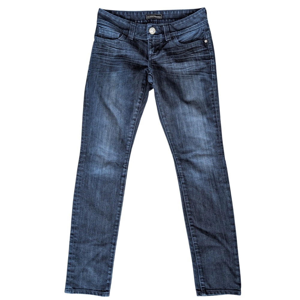 Guess Premium Sz. 26 Daredevil Skinny Low Rise Dark Wash Jeans